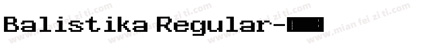 Balistika Regular字体转换